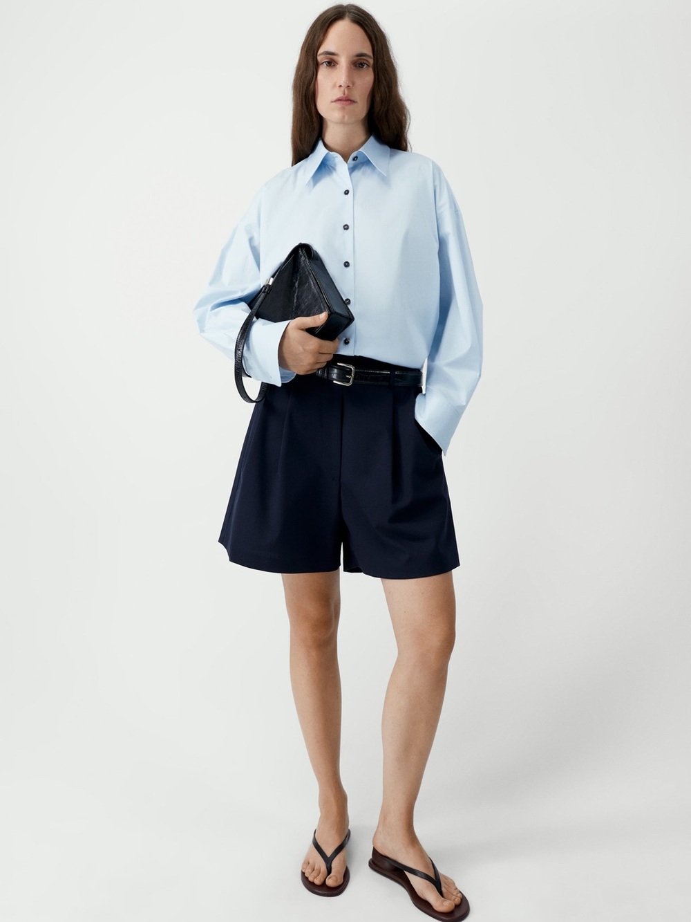 NWT - Cordera Oversized Shirt - Light Blue - Picture 4 of 4